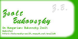 zsolt bukovszky business card